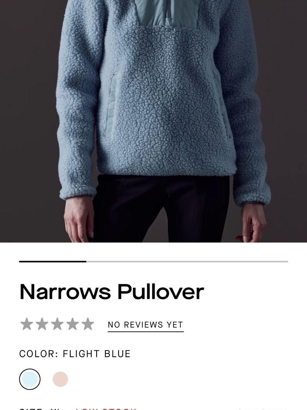 Narrows Pullover Women’s Puffer Sherpa Jacket - Flight Blue